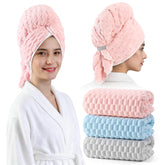 REDKISS front view of 3-pack towels showing size and colors, quick drying benefit