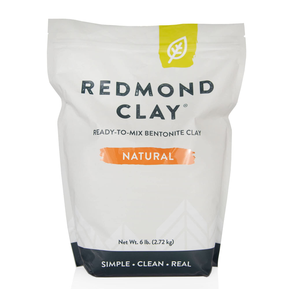 Redmond Clay front packaging showing brand and 6 lb bag for easy storage