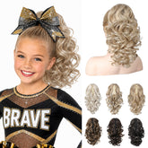 REECHO front view of ponytail showing natural curls and instant volume