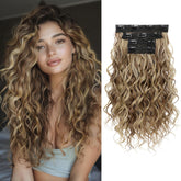 REECHO front packaging showing 4PCS curly clip-in extensions and instant volume