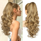 REECHO front packaging showing full 24-inch ponytail, quick salon finish