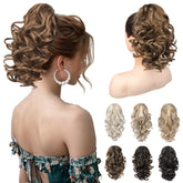 REECHO front view clipped on shows natural-looking curly volume