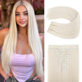 REECHO front view of platinum blonde 11PCS set showing full kit and packaging benefit instant transformation