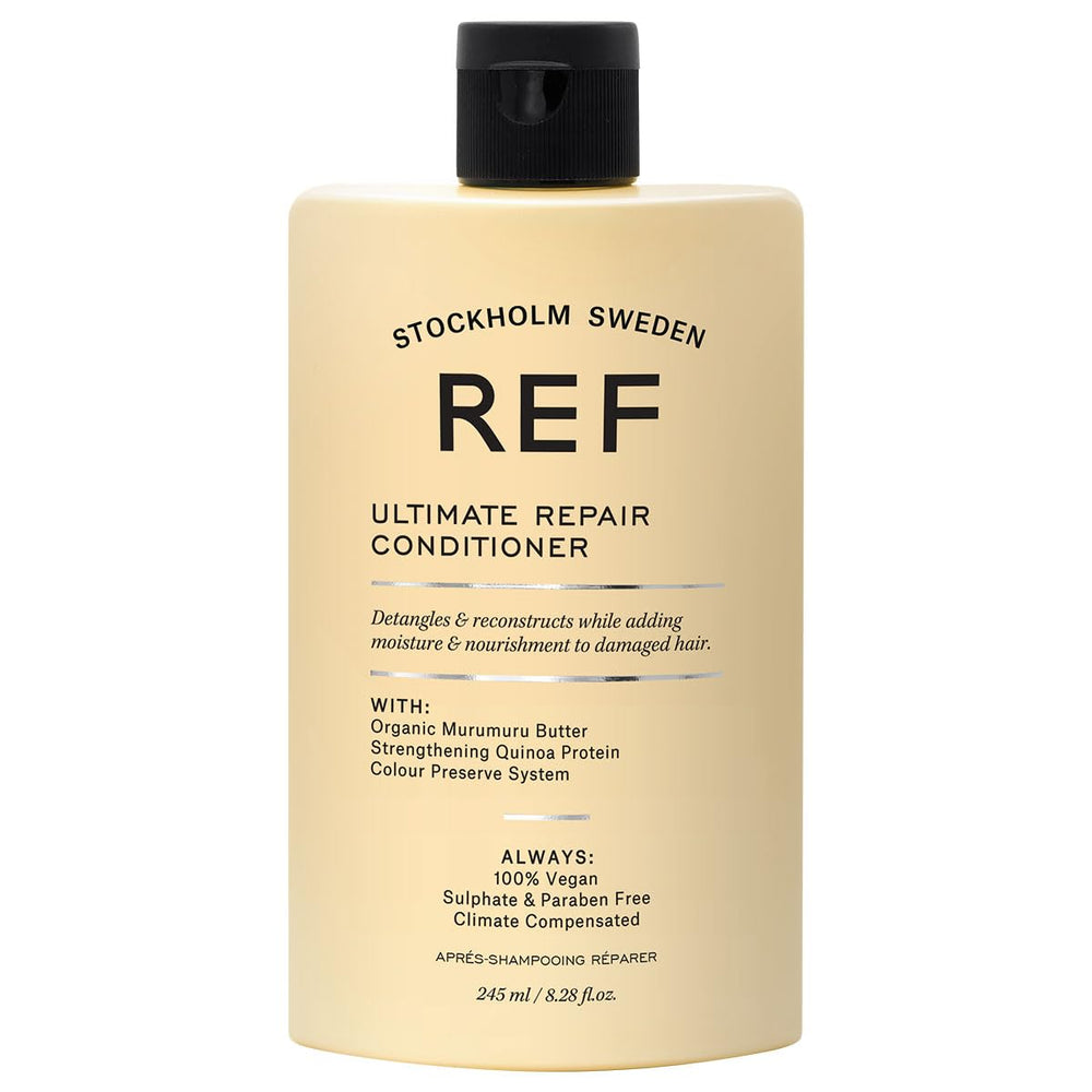 REF Ultimate Repair Conditioner front packaging showing size and benefits