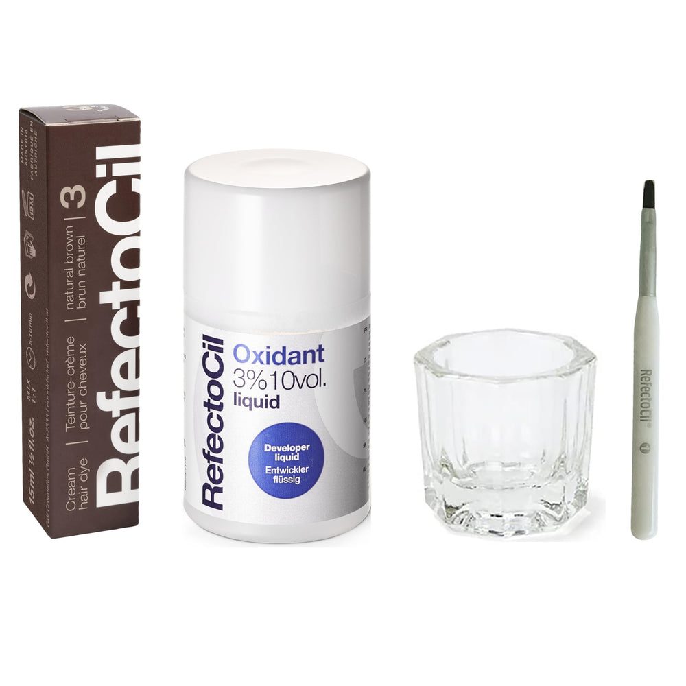 refectocil front packaging showing natural brown kit and clear labeling for easy identification