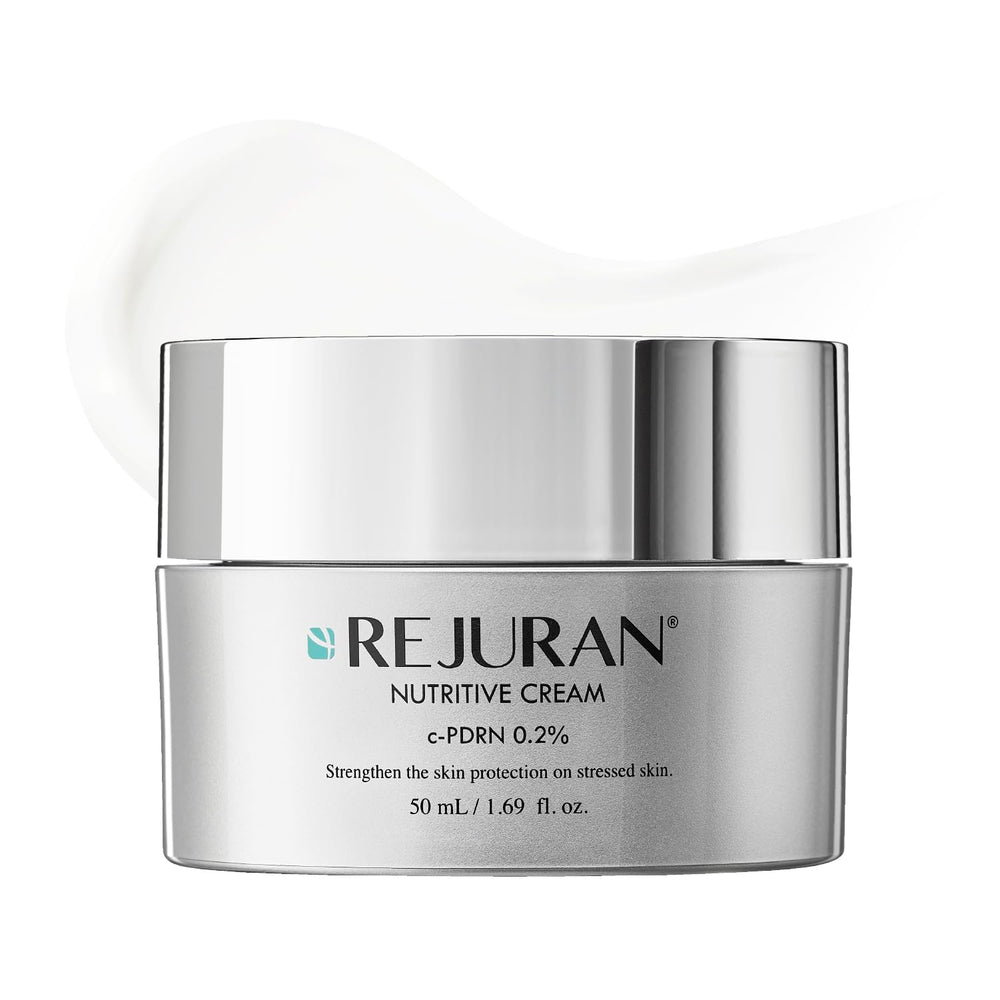 REJURAN front jar view showing clean packaging and moisturizing benefit
