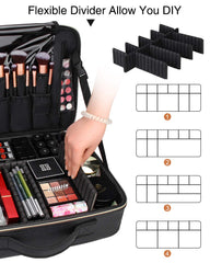 Relavel brush slots with plastic cover protecting brushes and keeping bristles neat