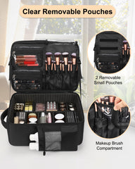 Relavel five clear removable pouches laid out for quick visibility