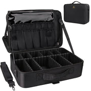 Relavel front view showing structured case and easy-access zippers for organized transport