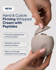 Remedy Science whipped cream texture close-up showing lightweight absorption benefit