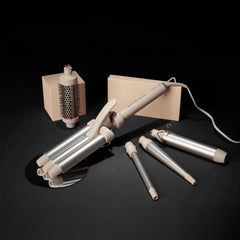 Remington close-up of ceramic-coated barrels highlighting even heat distribution benefit