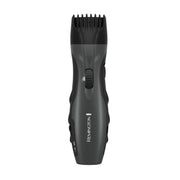 Remington front view trimmer showing ergonomic body and cordless benefit