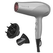 Remington front view showing dryer design and ergonomic handle for comfortable styling