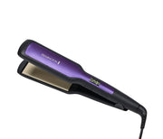 Remington front view of flat iron showing full body and hinge for quick styling