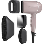 Remington front view showing dryer and attachments for versatile styling