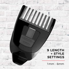 Remington narrow nose and ear trimmer profile demonstrating precise reach and safety