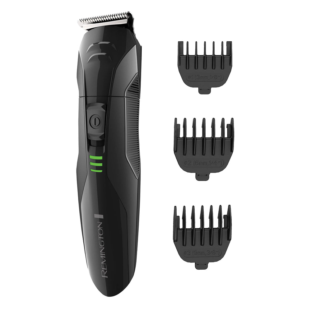 Remington front view of trimmer showing compact design and control