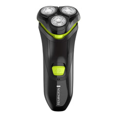 Remington Ultrastyle close-up of triple rotary heads highlighting smooth contouring benefit