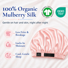RENESSY silk fabric close-up highlighting 22 momme texture and protective smoothness