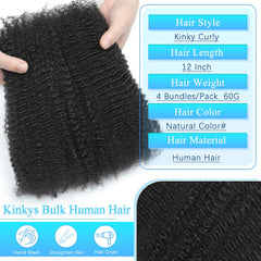 Renyarch close-up of 12" kinky-curly texture highlighting softness and blendability
