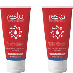 Resta front packaging showing two 2.8 oz tubes and clear labeling providing reliable hydration