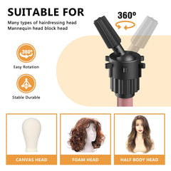 Retbtnm tripod base with anti-slip feet for steady work