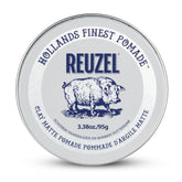 REUZEL front packaging showing jar and branding, highlights product trust