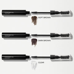 RevitaLash soft brown gel texture close-up showing buildable tint benefit