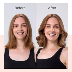 REVLON barrel size beside ruler shows 1 inch for precise curls and lift
