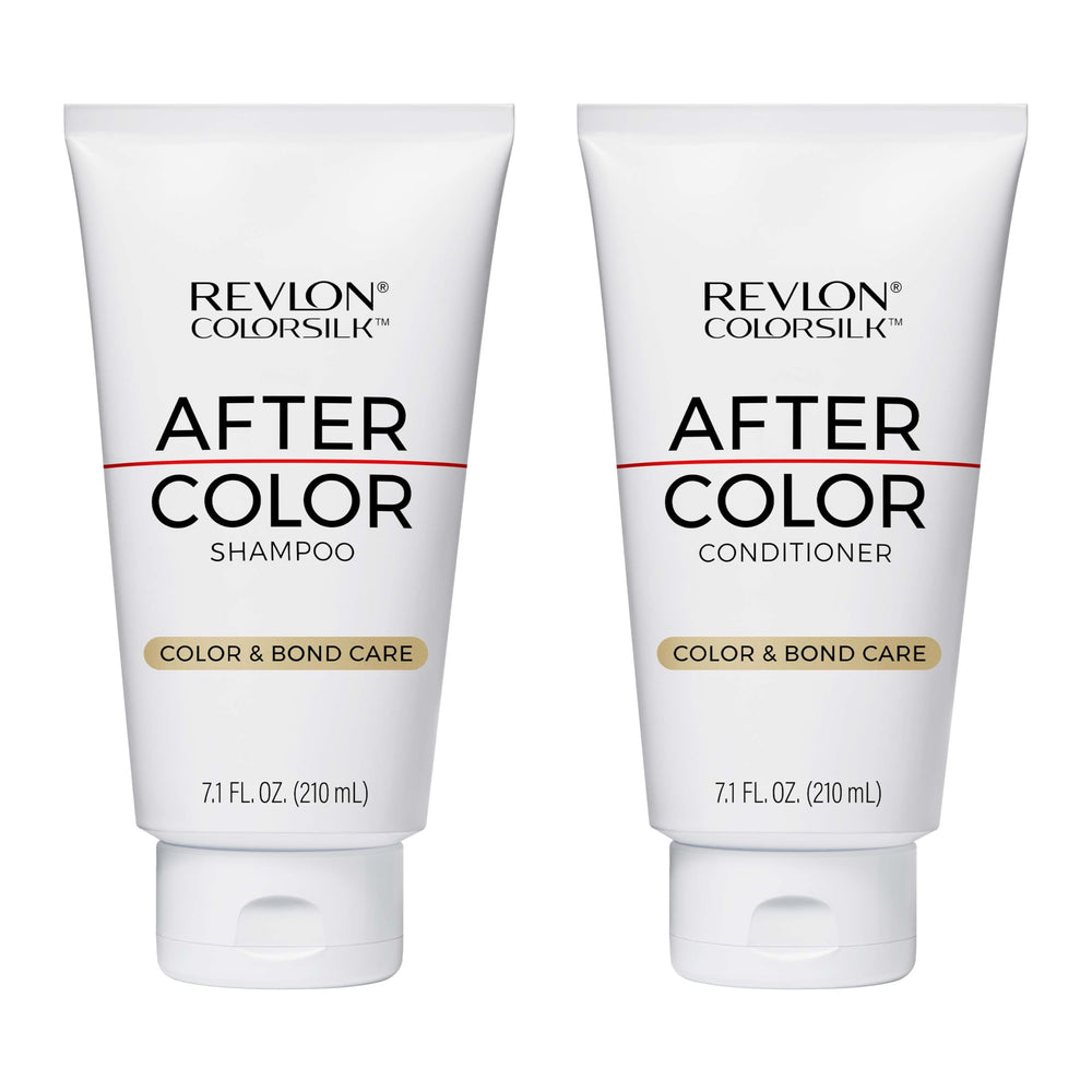 REVLON ColorSilk bundle front packaging showing both bottles and benefits