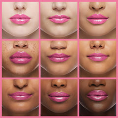 REVLON ColorStay swiped on lips demonstrating High Heels shade and longwear appearance
