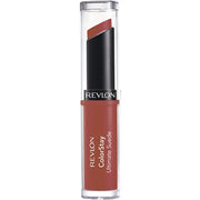 REVLON lipstick front packaging showing Fashionista shade and sleek case for easy travel
