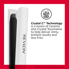 REVLON plate close-up highlighting ceramic crystal tourmaline surface for smooth glide