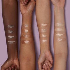 Applying Revlon Illuminance with fingers for a natural, buildable coverage benefit