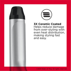 REVLON triple ceramic barrel close-up for even heat and smoother curls