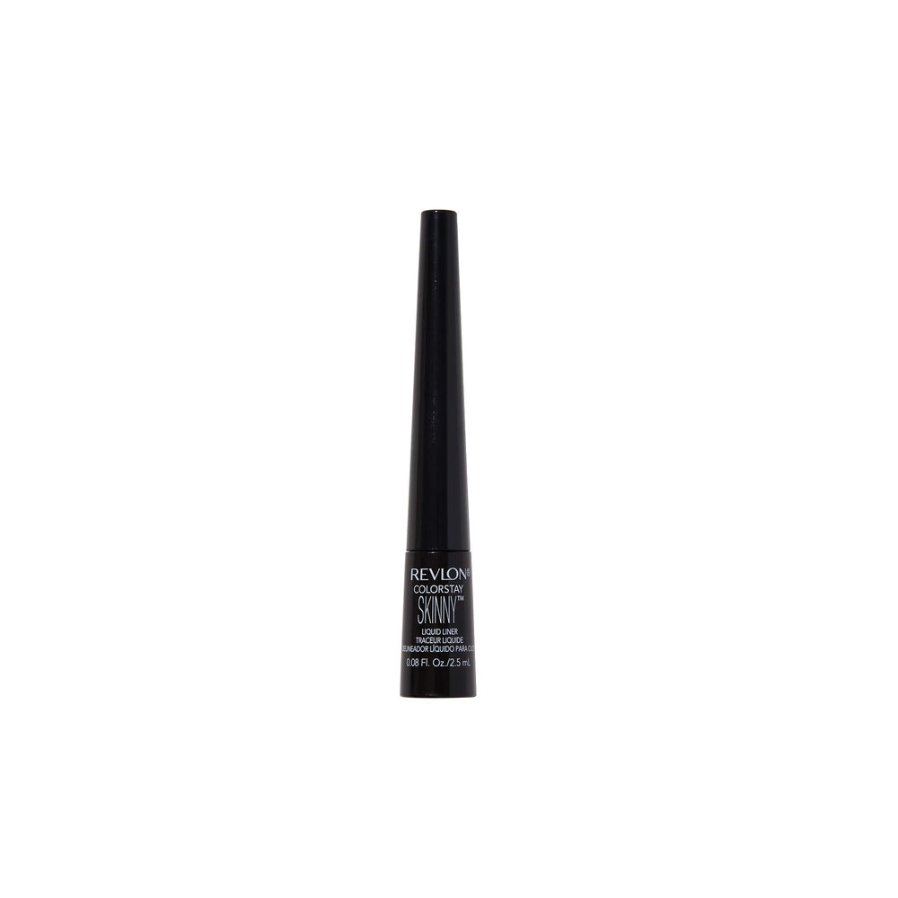 Revlon front packaging showing product and shade Black Out benefits longwear