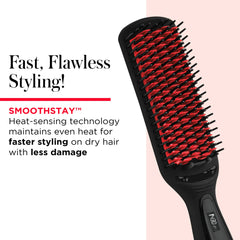 REVLON detangling bristles detail showing knot release and smooth glide