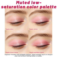 RFENLY palette with brush and mirror, precise application and quick touch-ups