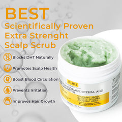 Rida Hair Research Institute scrub texture close-up demonstrating gentle exfoliation