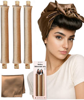 RIFFIN front packaging showing overnight velvet curl rods and benefits