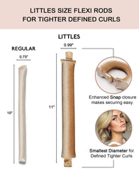 RIFFIN detail of hair wrapped around rod demonstrating curl formation benefit