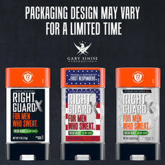 Right Guard label detail highlighting 72-hour protection benefit