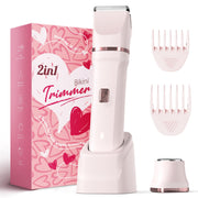 Risina front view packaging showing compact electric trimmer and accessories for gifting