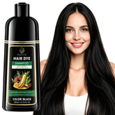 RKQNIER front packaging showing black dye shampoo and quick benefits