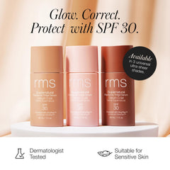 RMS Beauty close-up of serum texture highlighting lightweight hydrating feel