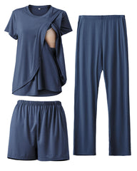 Rnxrbb navy set front view showing complete three-piece outfit and comfort
