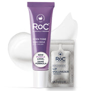 RoC eye cream jar front showing packaging and clear product benefit