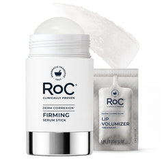 RoC firming serum stick front packaging showing clear applicator benefits