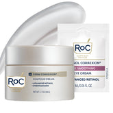 RoC neck cream front packaging showing product and benefit of contouring