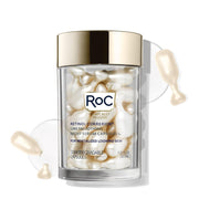 RoC jar front view showing capsules and clear anti-aging benefit